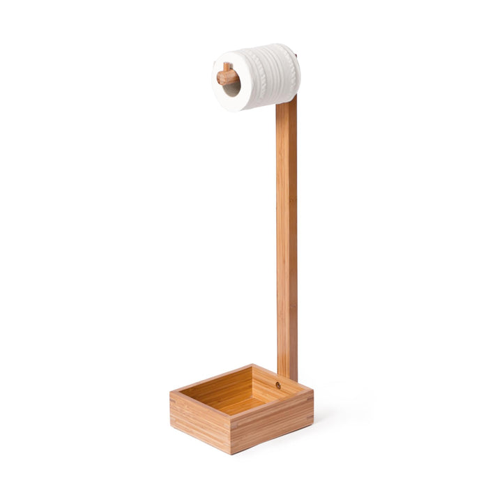 freestanding roll holder bamboo