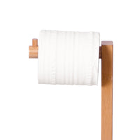 freestanding roll holder bamboo