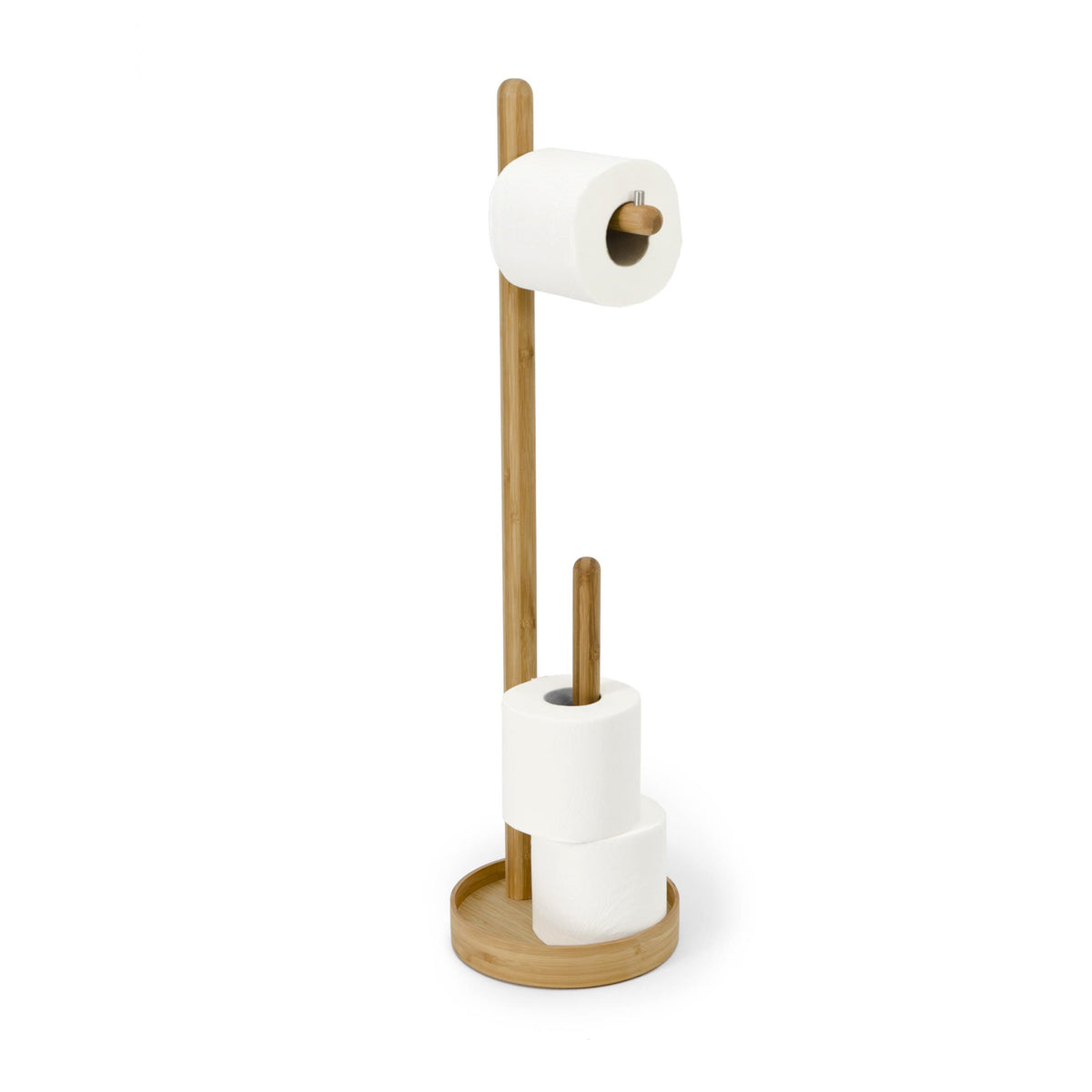 freestanding roll holder yoku - bamboo