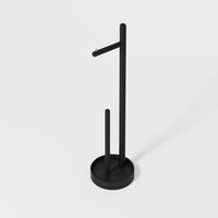 freestanding roll holder 'Yoku' dark oak