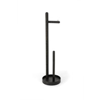 freestanding roll holder 'Yoku' dark oak