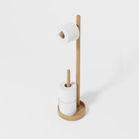 freestanding roll holder 'Yoku' oak