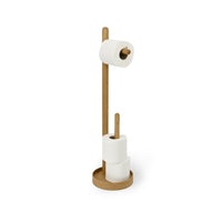 freestanding roll holder 'Yoku' oak
