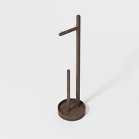 freestanding roll holder 'Yoku' walnut