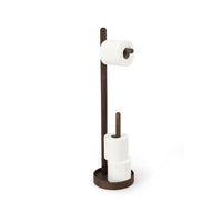 freestanding roll holder 'Yoku' walnut