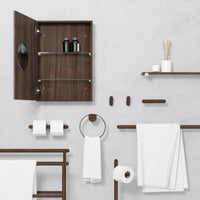 towel rail yoku -  walnut