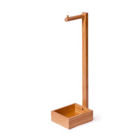 freestanding roll holder bamboo