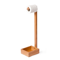freestanding roll holder bamboo