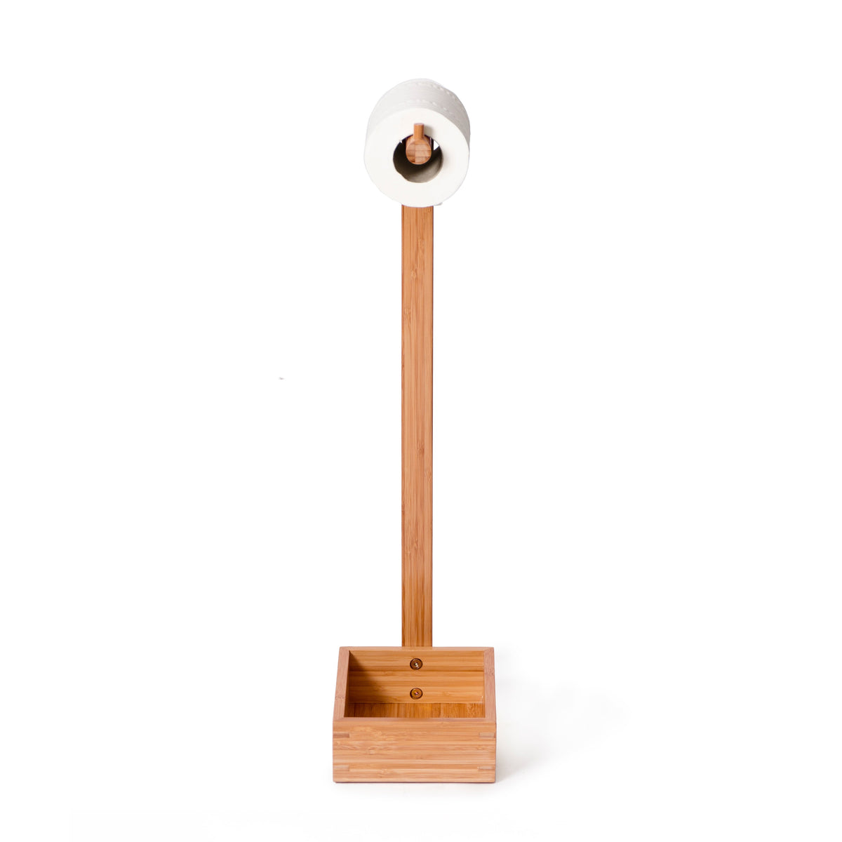 freestanding roll holder bamboo