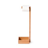 freestanding roll holder bamboo