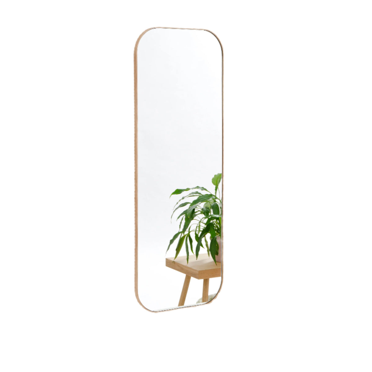 wall mirror gaze - oak