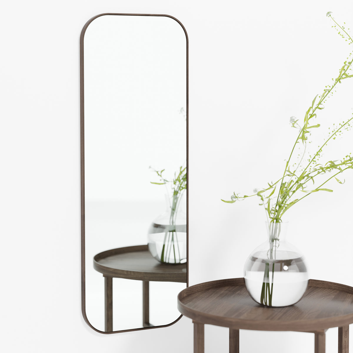 Dressing mirror 'Gaze' walnut