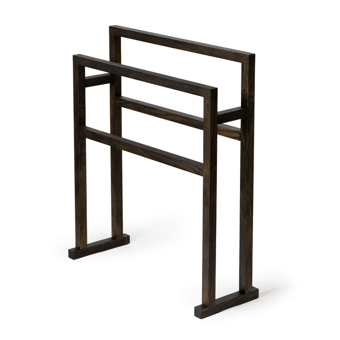 towel rail grande - dark oak