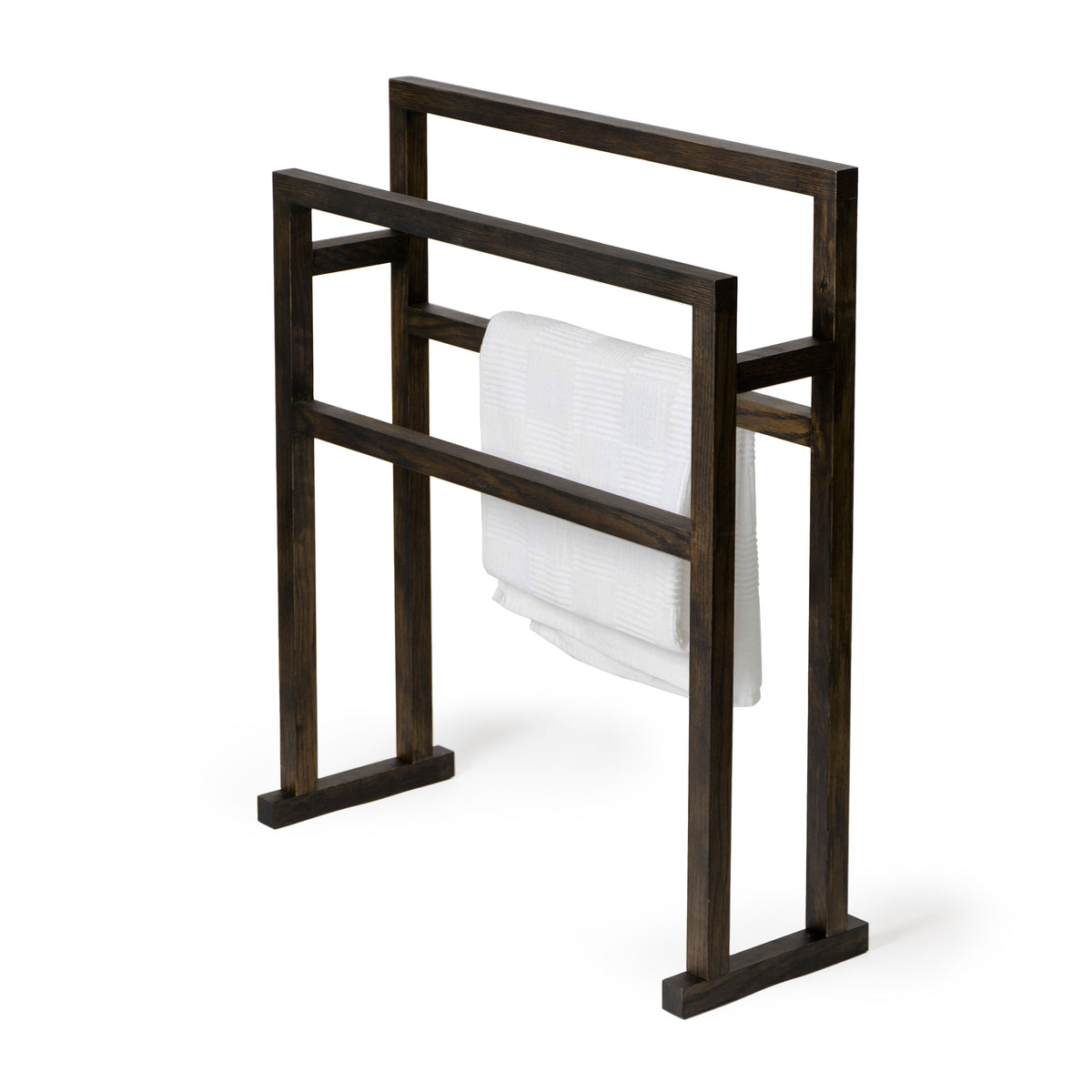 towel rail grande - dark oak