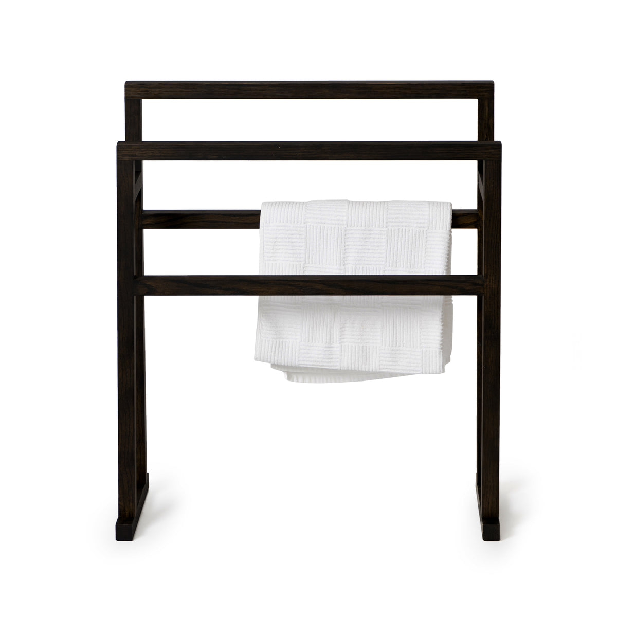 towel rail grande - dark oak