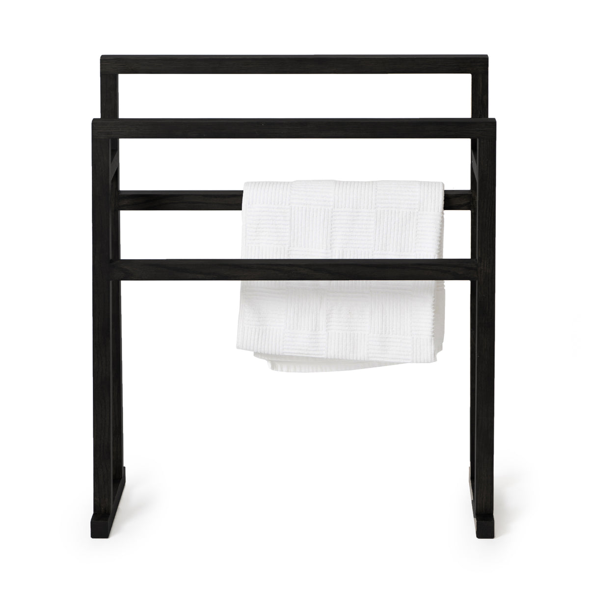 towel rail grande - dark oak
