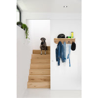 hallway organiser nook - oak