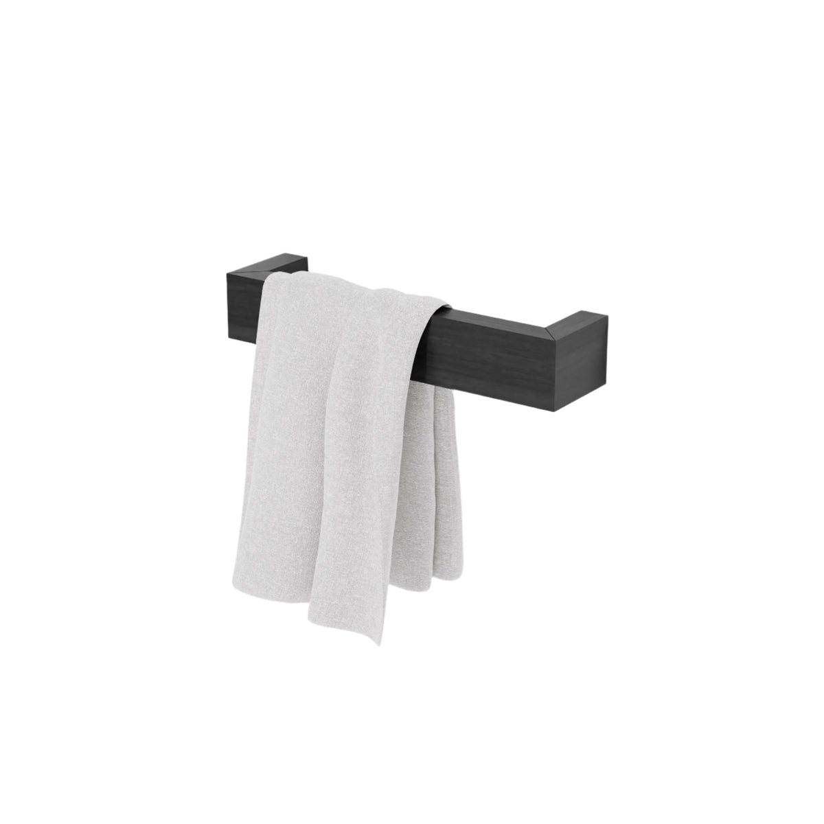 hand towel rail slimline - dark oak