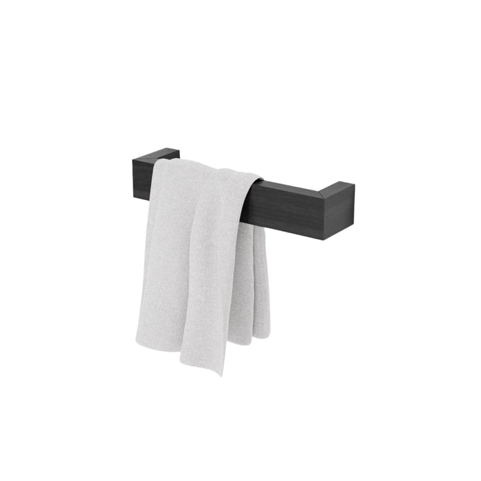 hand towel rail slimline - dark oak