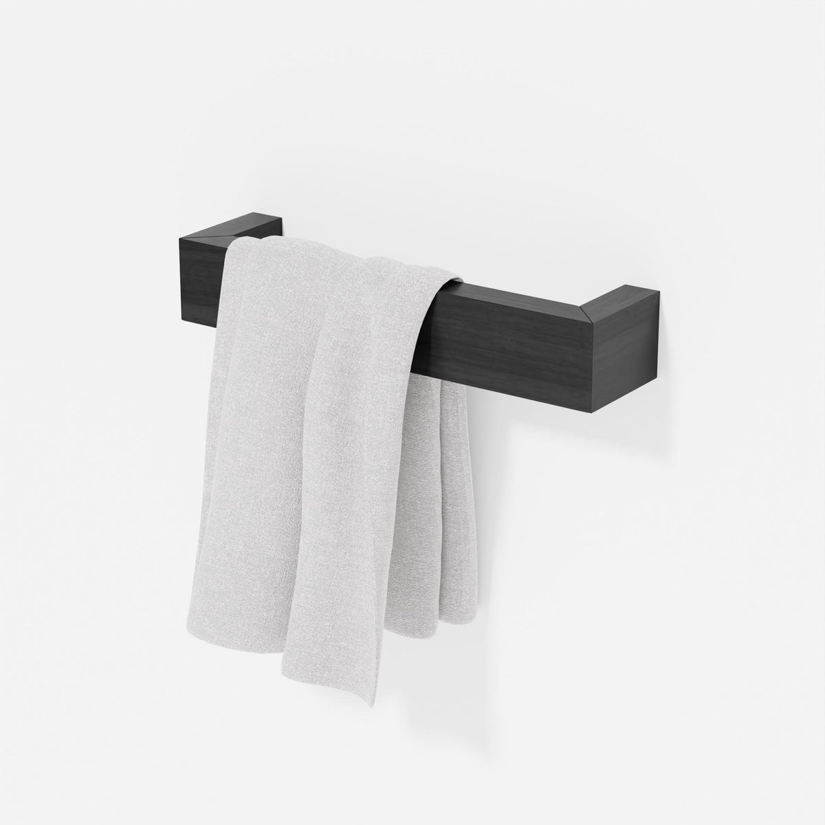 Hand towel rail 'Slimline' dark oak