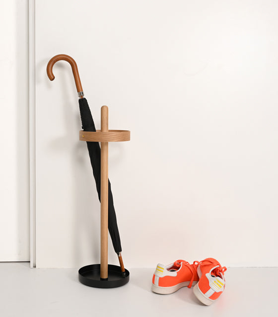 Umbrella stand made from oak 'Brolly'