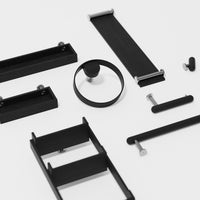 Tray shelf 'Yoku' dark oak
