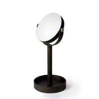 magnify mirror close up - dark oak