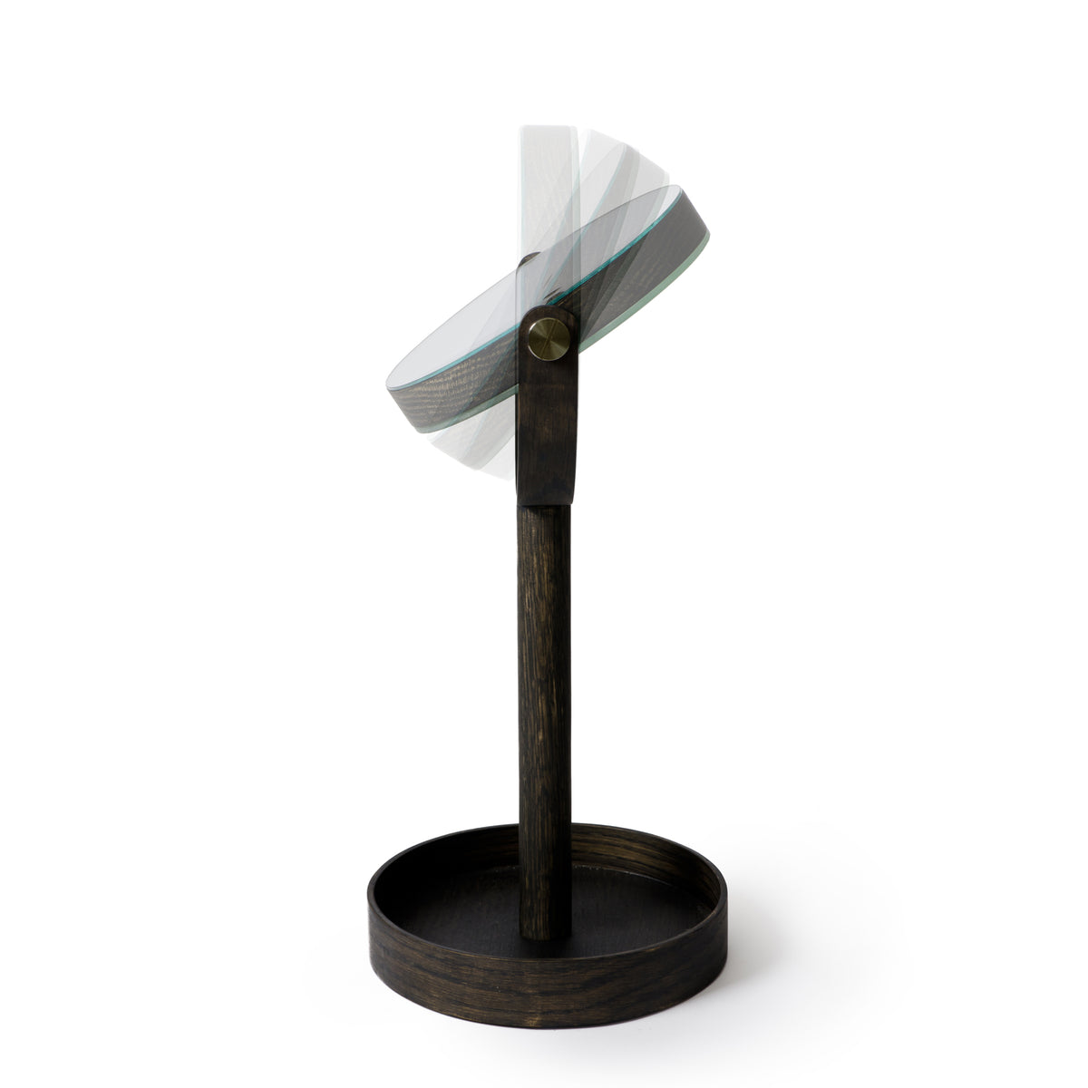 magnify mirror close up - dark oak