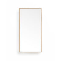 wall mirror 3 tray slimline - oak