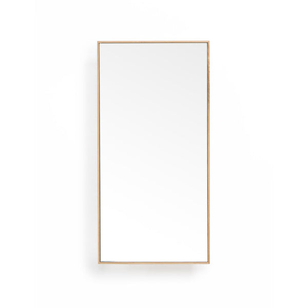 wall mirror 3 tray slimline - oak