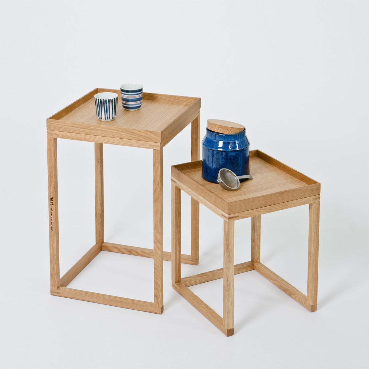 Side tables 'Nest' oak 