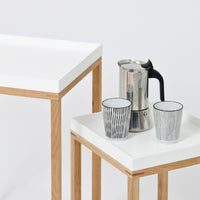 Side tables 'Nest' oak white