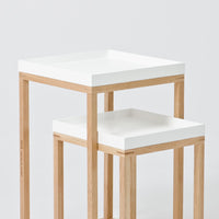 Side tables 'Nest' oak white