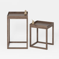 Side tables 'Nest' walnut