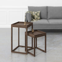 Side tables 'Nest' walnut