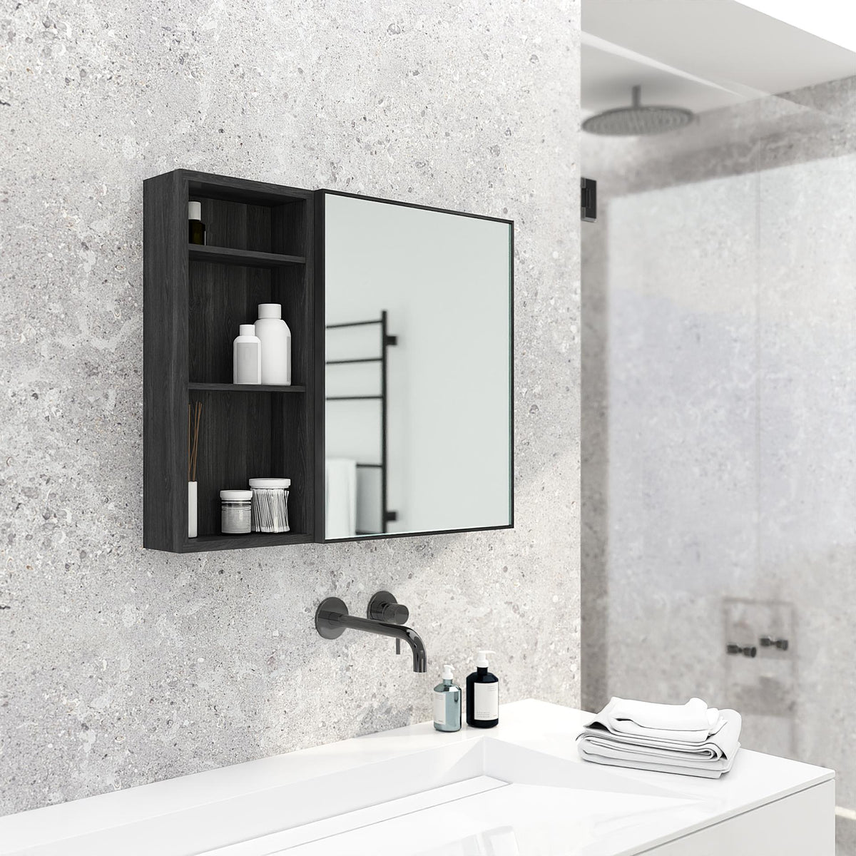 Shelf 550 'Slimline' dark oak