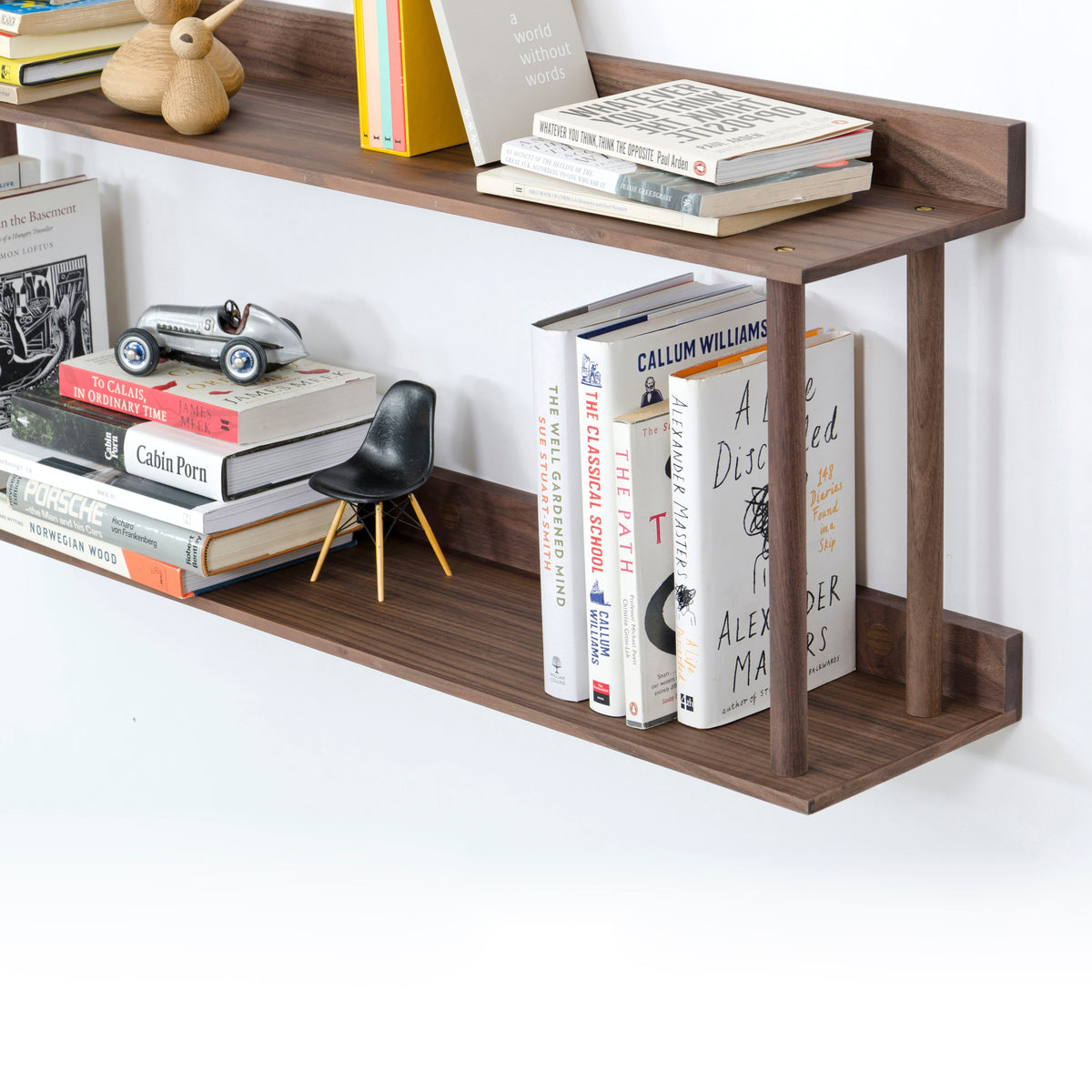 wall shelf platform 2 - walnut
