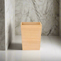 Bin rectangular oak