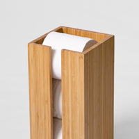 Toilet roll storage box bamboo
