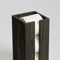 Toilet roll storage box dark oak