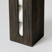 Toilet roll storage box dark oak