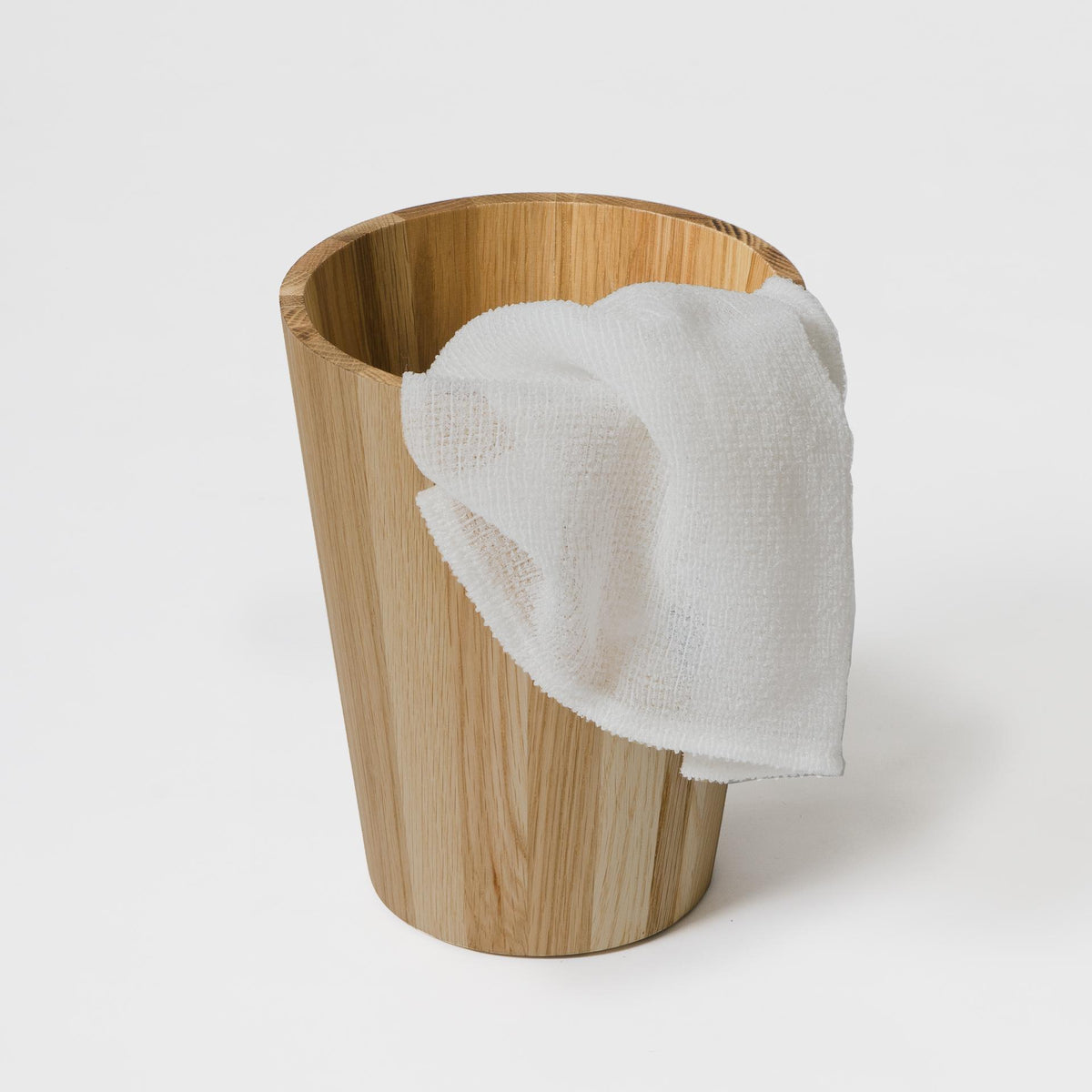 Round bin 'Mezza' oak
