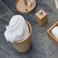 Round bin 'Mezza' oak