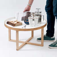 round table 66D - white