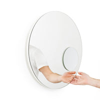 wall mirror neutrino - white