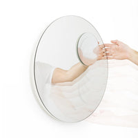 wall mirror neutrino - white
