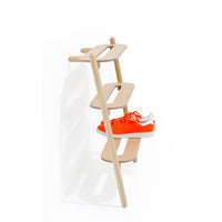 shoe rack heel bar - oak