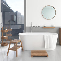 Stool seat oak