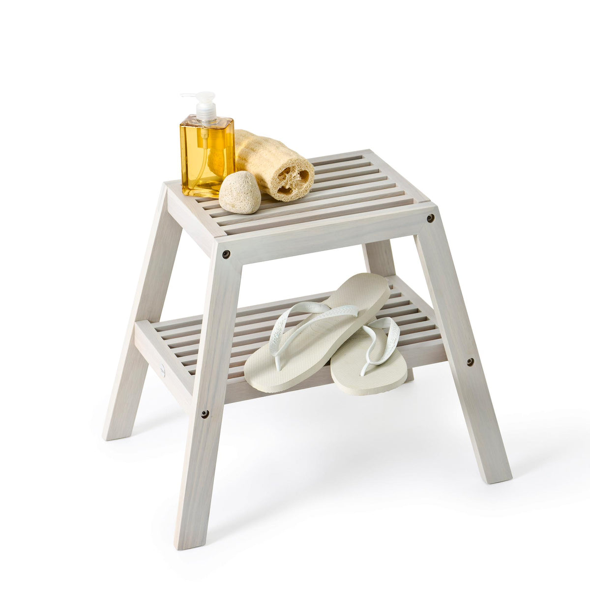 Stool seat oyster white