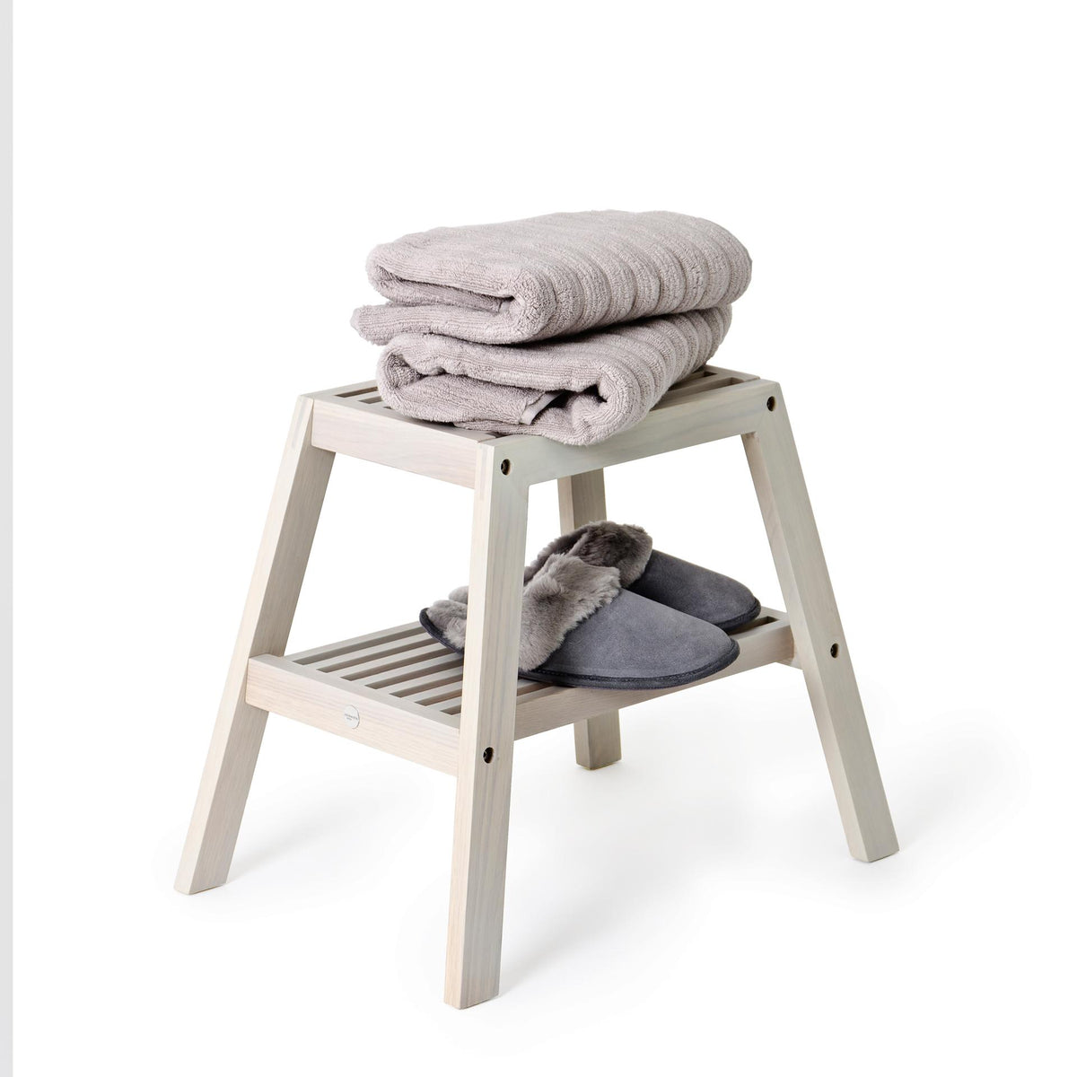 Stool seat oyster white
